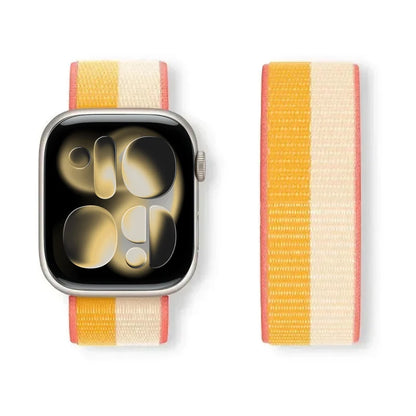 Nylon Loop for Apple Watch Band S11 46mm 40mm 44mm 45mm 42mm 41mm 49mm Smart Belt Bracelet for IWatch 11/10/9/8/7/6/SE/5/4 Strap