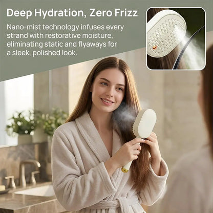 Hot Electric Steam Comb With Spray Massage Function Reduces Frizz Prevents Static Electricity Hair Styling Tool 2026