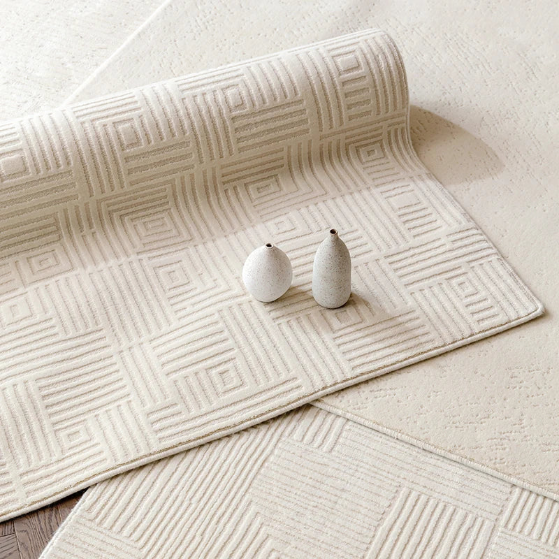 New Zealand Wool Living Room Carpet Solid Color Modern Area Rug Large Bedroom Carpets Home High Quality Floor Mat Nordic Rugs