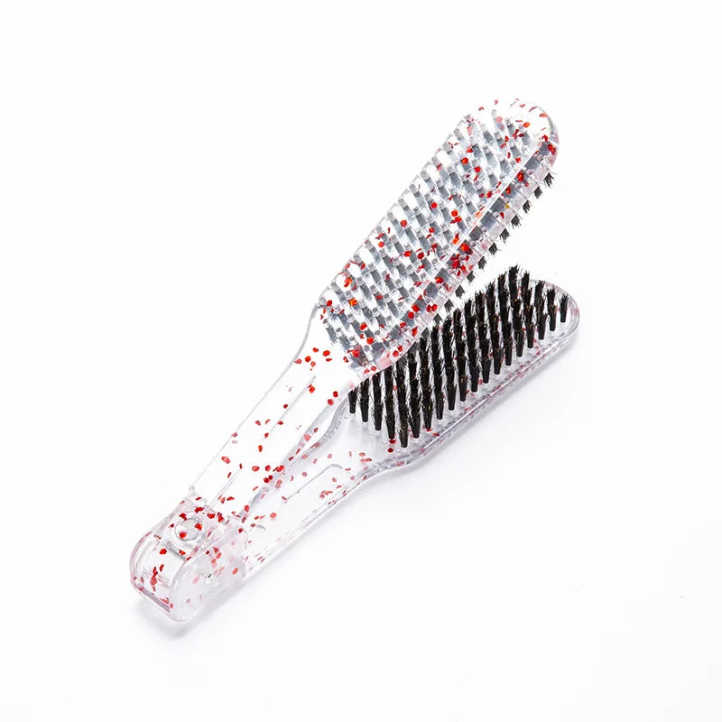 Salon Straightener, Anti-Static Double-Sided Brush and Comb, Suitable for Thick and Rough Hair, Suitable for Straight Hair