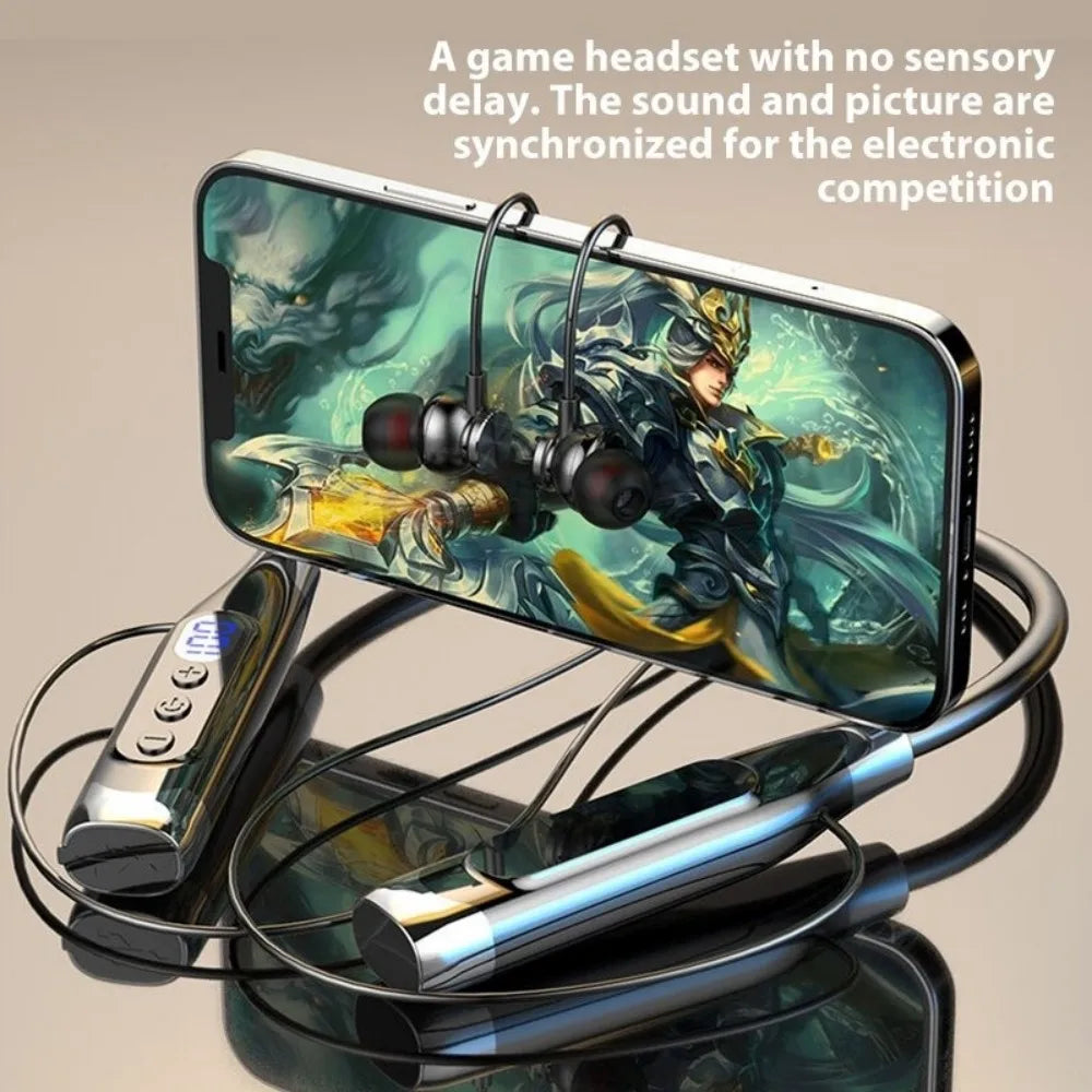 New 36D Neck Headphones Wireless Stereo Bluetooth 5.4 Magnetic Headset For Universal iPhone Android Smart Phone Gaming Earphones