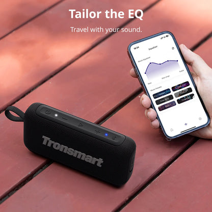 Tronsmart Trip 2 Speaker Wireless Bluetooth Portable Speaker with Enhanced Bass, IPX7 Waterproof, 20H Playtime,for Camping, Outdoor