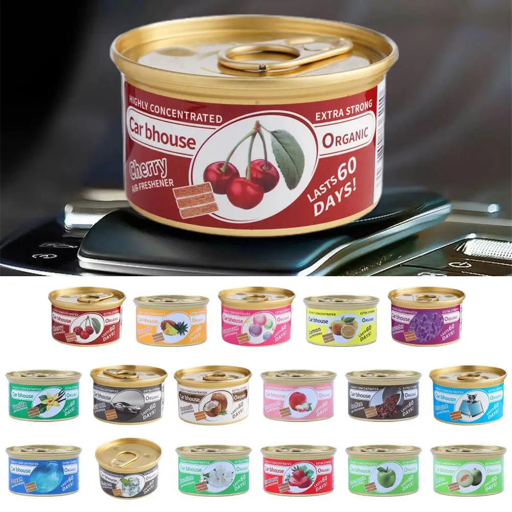 Organic Car Air Freshener Cans Long Lasting Fragrance Fiber Block Odor Eliminator for Auto Home Closet Aromatherapy Deodorant