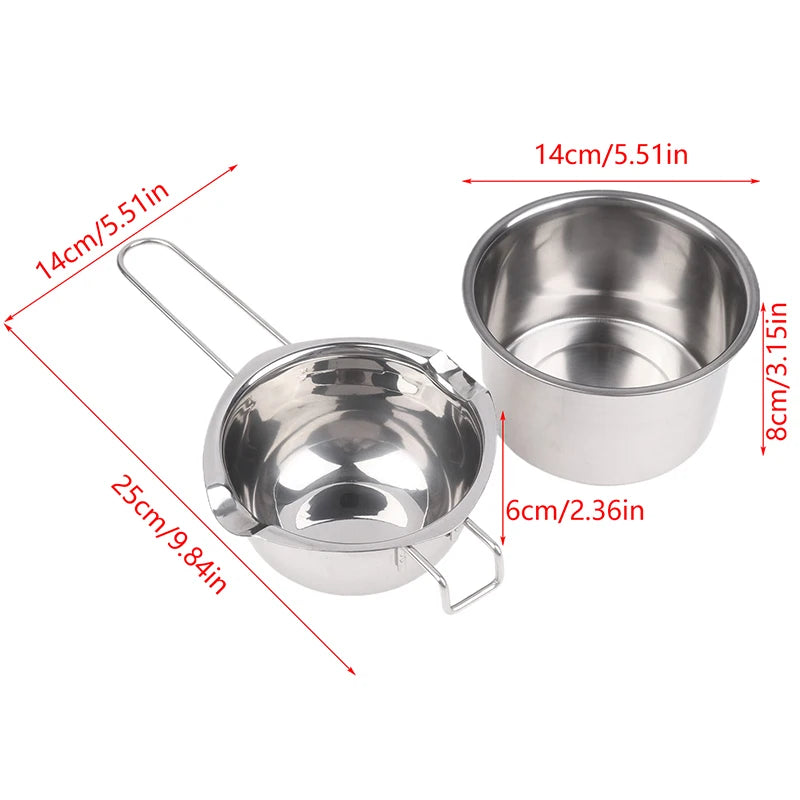Candle Wax Melting Pot With Stainless Steel Pot For Melting Chocolate Candy Candle Soap Wax Making Kit