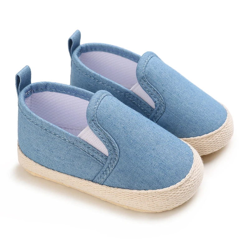2025 New Baby Canvas Sneakers Anti-slip Soft Plaid Baby Boy Girl Shoes Newborns First Walkers Infant Baby Unisex Casual Shoes