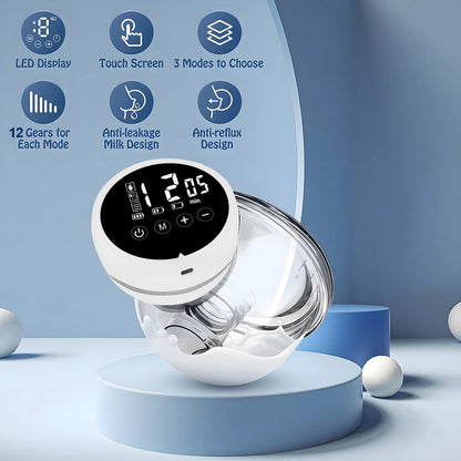 USB Electric Wearable Breast Pump Hands Free Portable Full Automatic Breast Pump Breast Milk Machine Mother and Baby Supplies