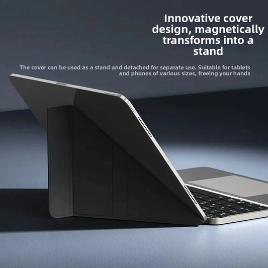 Bluetooth 5.3 Wireless Bluetooth Keyboard Portable Detachable Foldable Keyboard Universal with Touchpad Mini Foldable Keypad