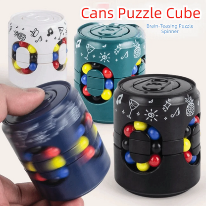 Funny Plastics Soda Can Fidget Toy Rotating Ball Finger Gyro Finger Spinner Gyro 3D Can 's Cube Toys