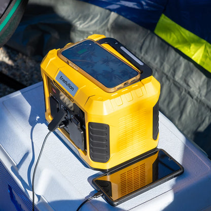 Enerlution Solar Portable Power Station Camping 500  300  800  1000 W Portable Power Stations Portable