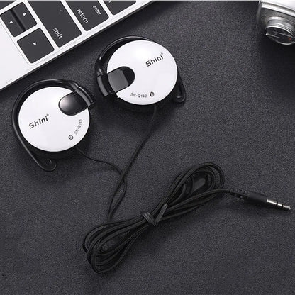 For Phone Wired Earpiece 3.5mm Sport Headset Earphone Headphone Ear Hook