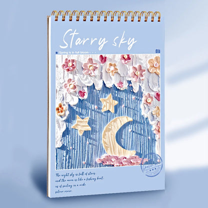 A4 Sketchbook 160 GSM 60 Sheets Drawing Paper Art Book for Artist Watercolor Oil Painting Stationery Students School Supplies