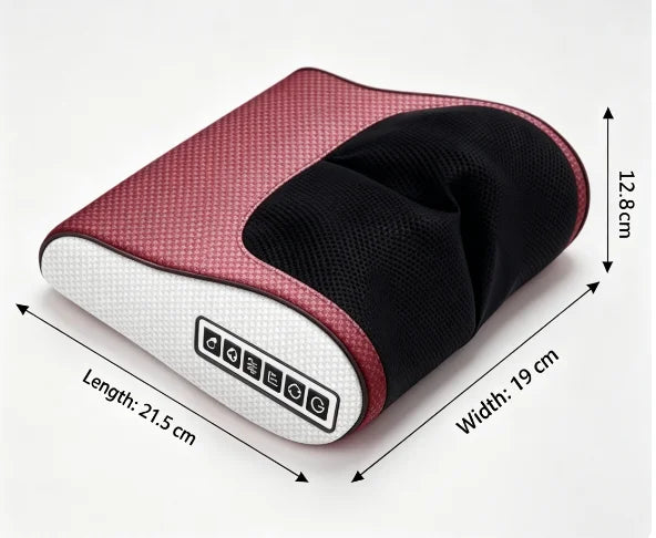 Multifunctional Neck Shoulder Massager, Kneading Massage with Hot Compress for Home Use