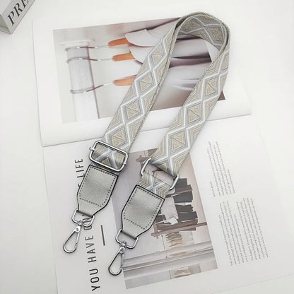 Bag Shoulder Strap Accessories Women's Bag Single Buy Extended Shoulder Crossbody Broadband Versatile Adjustable Silver Strap