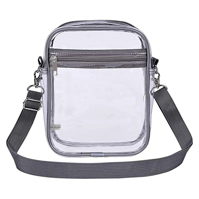 PVC Transparent Shoulder Bag Woman Crossbody Bags Concerts Sports Events Waterproof Jelly Pack Summer Travel Purse Phone Pouch