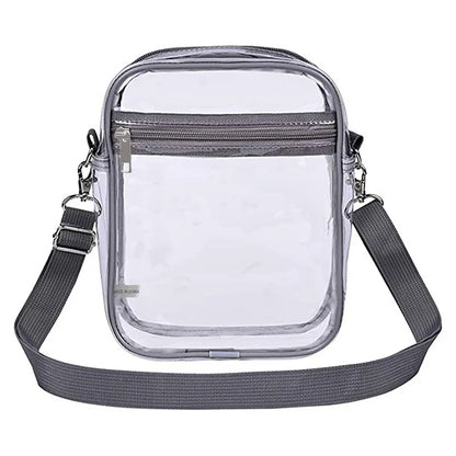 PVC Transparent Shoulder Bag Woman Crossbody Bags Concerts Sports Events Waterproof Jelly Pack Summer Travel Purse Phone Pouch