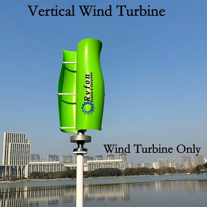 2Blades 5000W 8000W 10KW 24V 48V Vertical Wind Turbine Permanent Magnet Generator 3Phase AC With Hybrid Controller For Home Boat