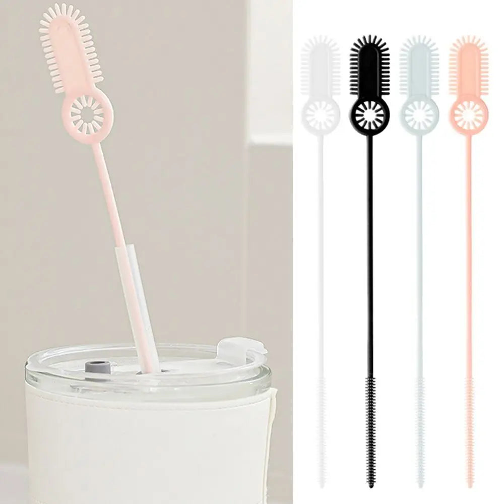 2Pcs Reusable Straw Cleaning Brush Long Household Drinking Straw Cleaner Brush Cleaning Tool Bottle Cleaning Brush
