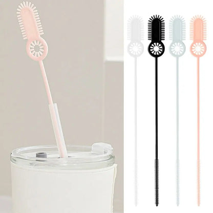 2Pcs Reusable Straw Cleaning Brush Long Household Drinking Straw Cleaner Brush Cleaning Tool Bottle Cleaning Brush