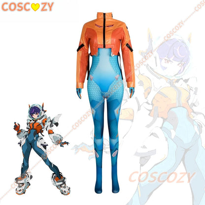 Game OW 2 Overwatch Juno Bodysuit Cosplay Costumes Wig Suit Full set Clothes Halloween Woman Girls Carnival Convention Outfit