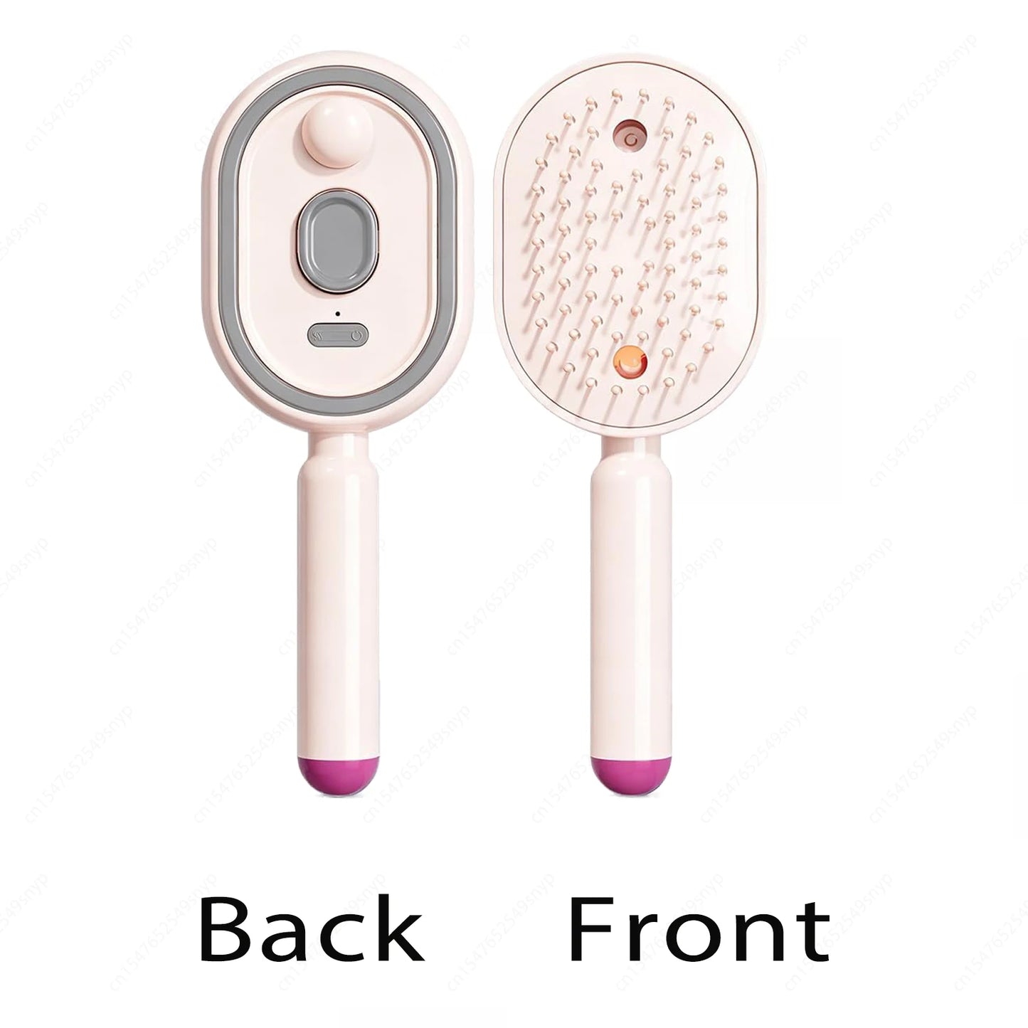 Electric Spray Hair Brush 2-In-1 Misting Hair Brush with Water Spray Reduce Frizz Anti-Static Retractable Steam Massage Comb