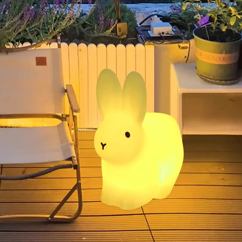 Luminous Rabbit Lamp Lawn Solar LED Outdoor Lighting Outdoor Garden Decoration Outdoor Garden Light