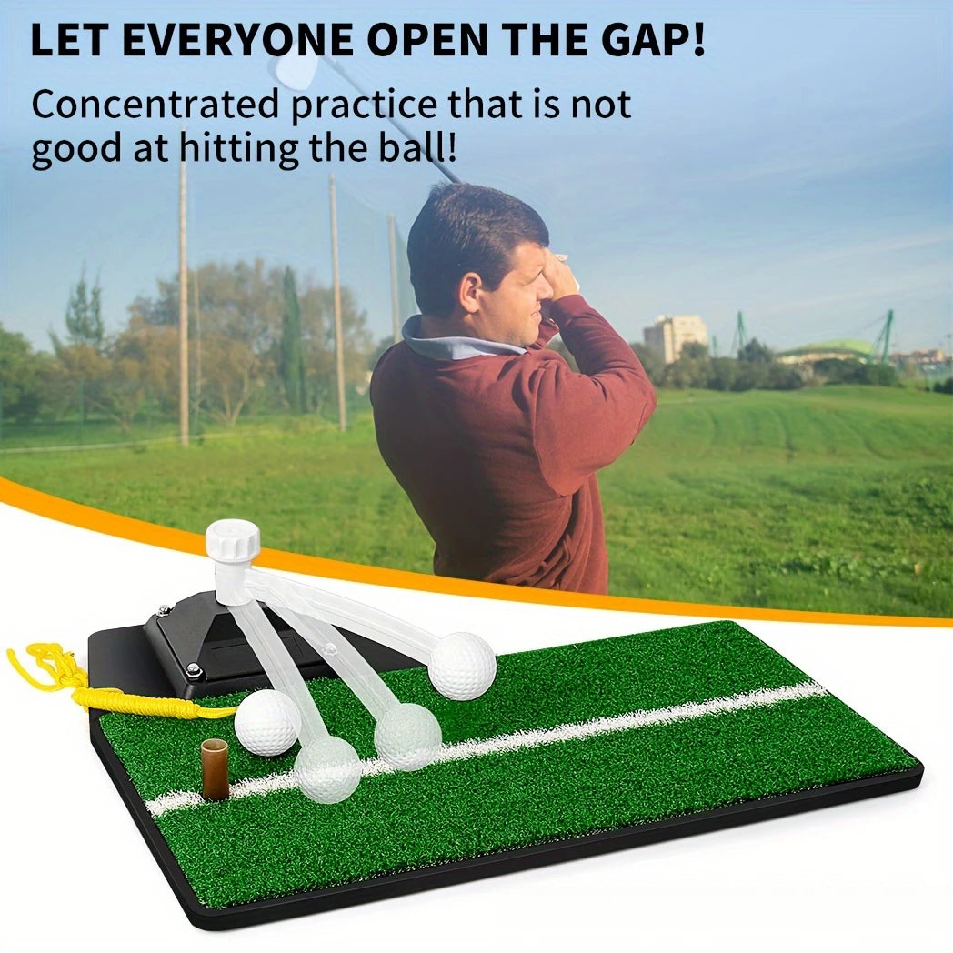 Golf Swing Trainer 2.0 - Adjustable Height Golf Training Equipment - Pure Path Swing Practice Mat - Indoor/Outdoor Home Trainer
