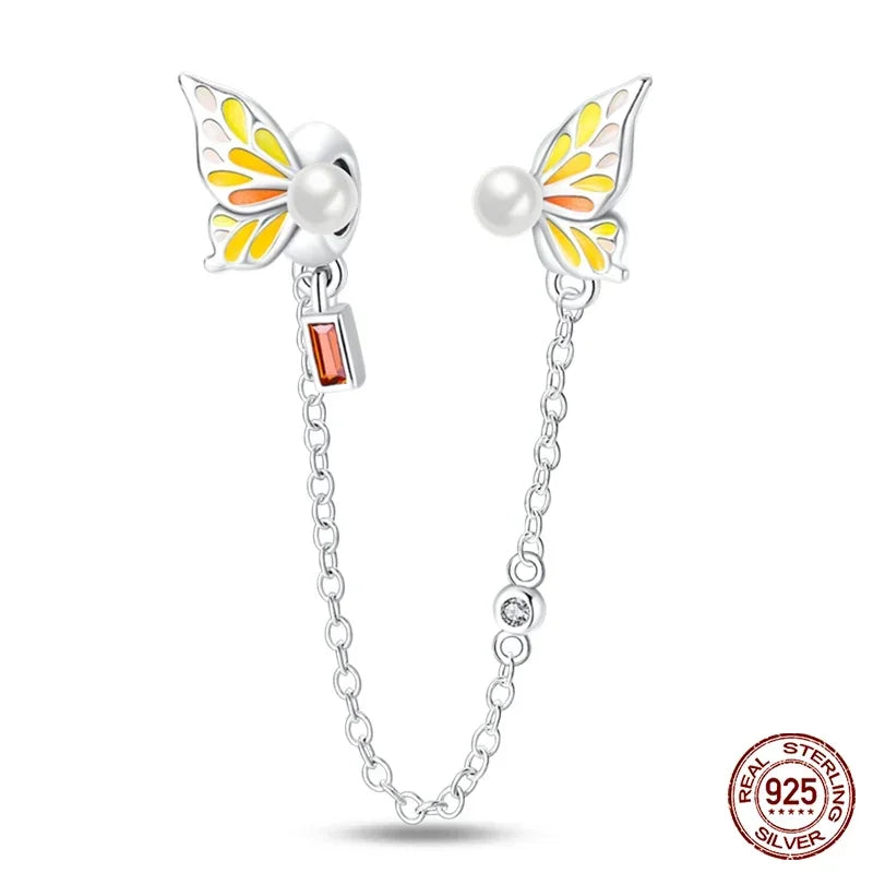 925 Sterling Silver Fashion Bee Honey Jar Sunflower Autumn Series