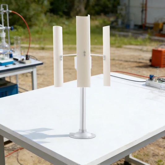 Vertical Axis Wind Turbine Generator, DIY Model Kit, Upgraded Low Noise 360° Wind Power Capture, ABS Durable, Voltage & Power Proportional to Wind Speed, for Science Project, Home Education Experiment