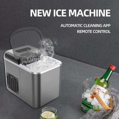 Electric Ice Cube Maker Ijsblokjes Machine Elektrisch Automatic Home Eismachine Commercial Desktop Portable Ice Machine for Bar