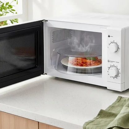 BPA Free PC Microwave Splatter Cover Heat Resistant With Handle Food Dish Shield for Kitchen Cooking Use
