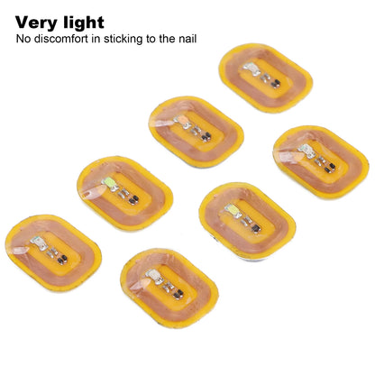 7pcs NFC Lighting Nail Art Stickers Different Colors Self Adhesive Intelligent Nail Stickers NFC Nail Sticker NFC Nail Art Tips