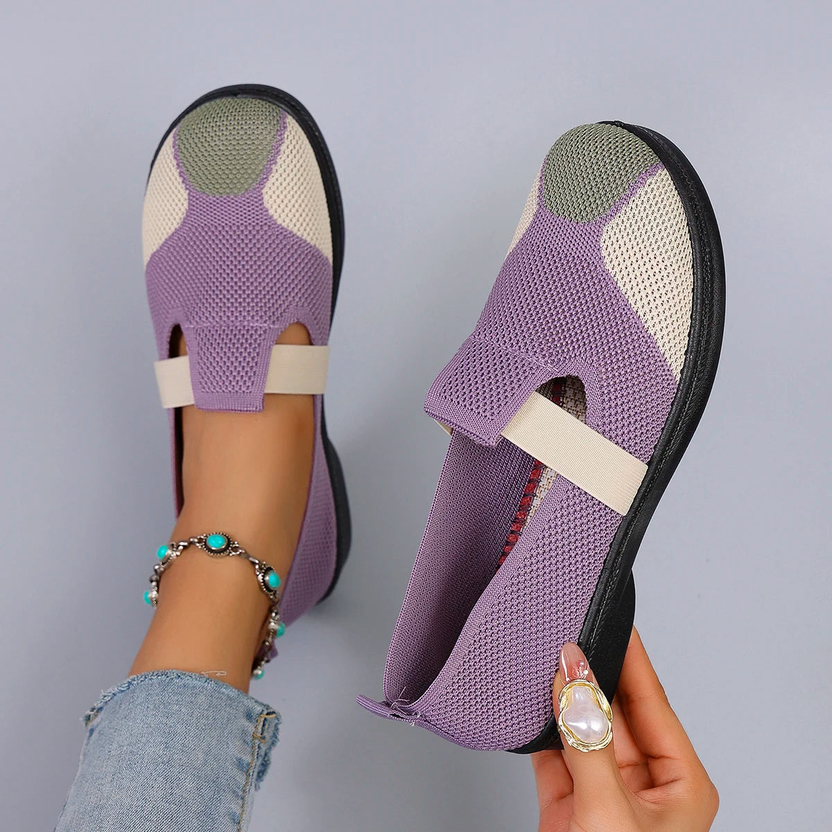 Women's summer breathable mesh flat shoes women's shoes casual sneakers shoes, clearance free shipping