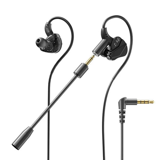 3.5mm&TypeC In-ear Headphones Wired Earphone Gamer Gaming Headphones with HD Microphone HiFi Stereo Headset for IPhone Samsung