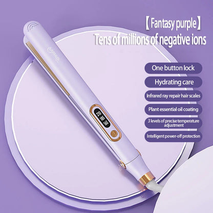 Professional Safe Hair Straightener Curler 2 In 1, 10 Seconds Fast Heating Hair Plate, High Quality Hair Styling Tools