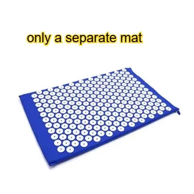 Acupressure Mat Massage Mat Pillow Set Applicator for Neck Foot Yoga Mat with Needle Back Cushion