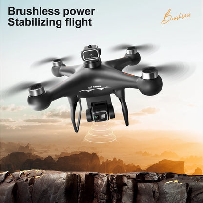 Drone Brushless Motor 2.4 Inch Screen Remote 360° Obstacle Avoidance 4K Electric Dual Camera Optical Flow Hover Real Time Transmission RC Drone