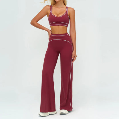 Yoga Suit 2PCS Women Tracksuits Sports Outfits Gym Clothes Running Sports Bra Suits Female Workout Yoga Clothes Athletic Wear