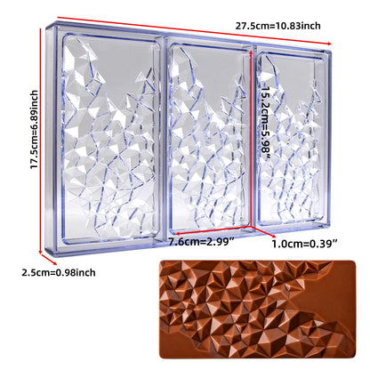 Polycarbonate Chocolate Mould Professional Molds for Candy Bonbons Bar Acrylic Mold Confectionery Baking Pastry Bakery Utensils