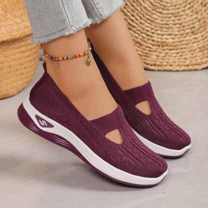 Fashion New Women's Sports Shoes, Fashionable, Breathable, Lightweight, Non-slip, Wear-resistant, Casual Sports Shoes, Flat Shoe