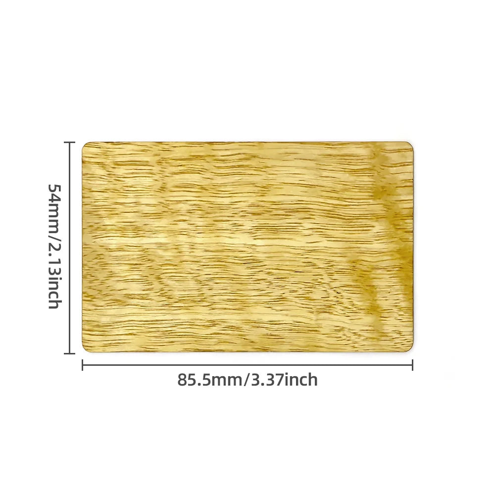 5Pcs Wooden Card NFC215 Card 13.56MHZ RFID Tag 504Bytes
