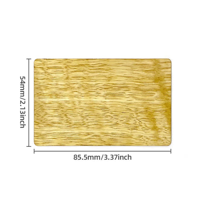 5Pcs Wooden Card NFC215 Card 13.56MHZ RFID Tag 504Bytes