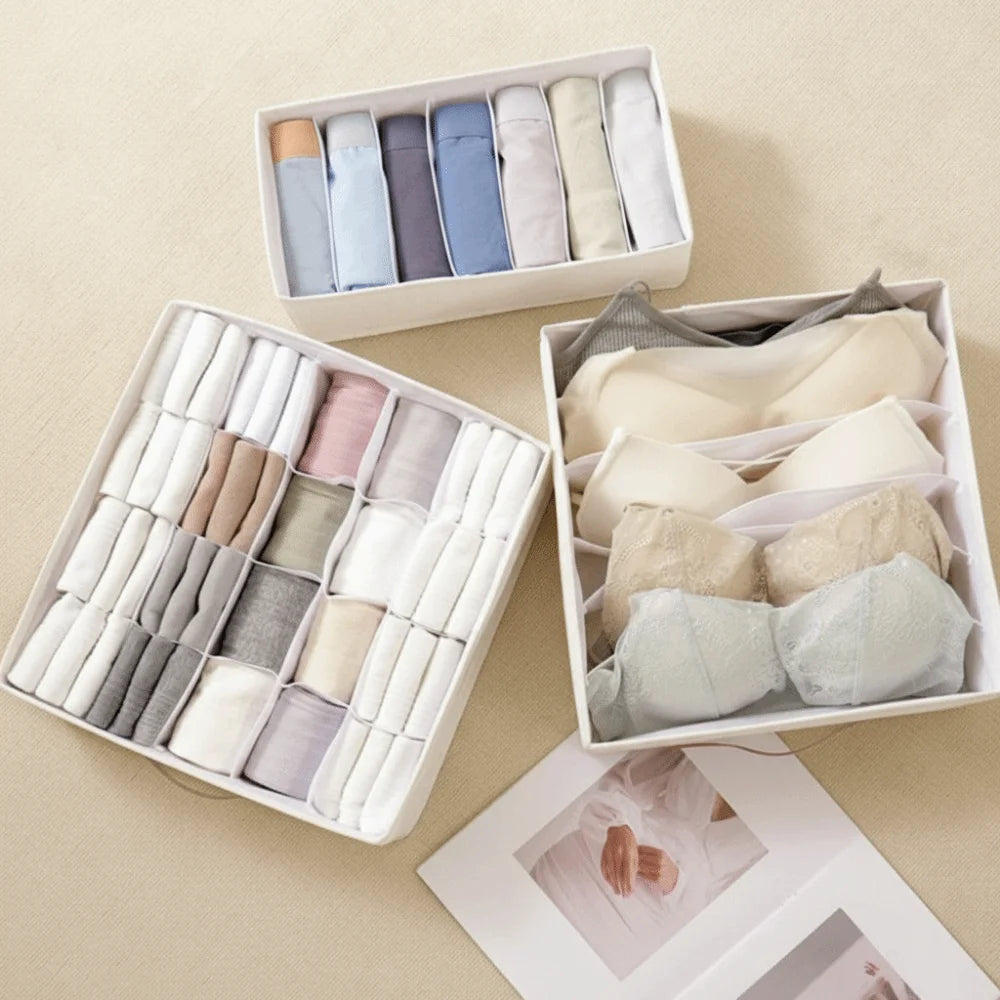 Multi-Functional Drawer Organizer Foldable Underwear Cabinet Wardrobe Organizer Washable Clothes Ties Storage Box Home Storage