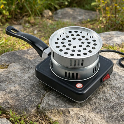 Electric Hookah Charcoal Burner Stove 500W/1000W Shisha Nargile Coal Starter Heater with Handle for BBQ&Smoking
