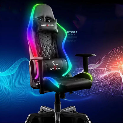 PU Leather Computer Gaming Chair High Quality RGB Racing Gamer Chair Soft PC Luxury Gaming Chair  for Sale