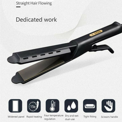 Hair Straightener Ceramic Tourmaline Ionic Flat Iron Hair Straightener Widen Panel For Women