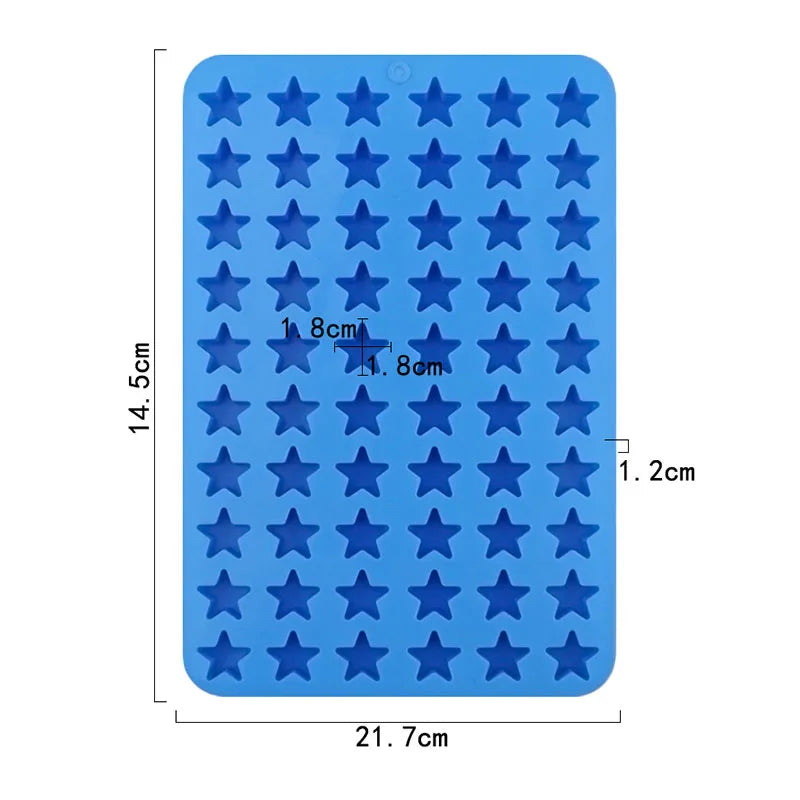 Star Candy Silicone Molds For Gummy Chocolate Keto Snack Ice Cube Tray Caramels Cake Cupcake Topper Dog Pet Treats Wax Melts