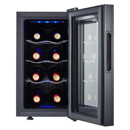 8/12-Bottle Wine Cooler | Compact Peltier-Type Countertop Wine Cooler | Smart Temperature Control | Quiet Operation(Customized)