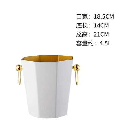 European Stainless Steel Ice Bucket Beer Red Wine Juice Drink Cooler Bar Family Party Champagne Ice Bucket Bar Wine Accessories