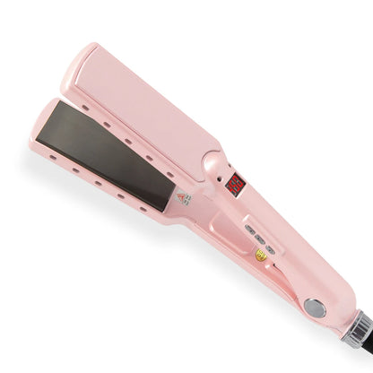 High Temperature Titanium Flat Iron Keratin Hair Straightener Professional MCH 480℉ Wide Floating Plates Straightening Irons