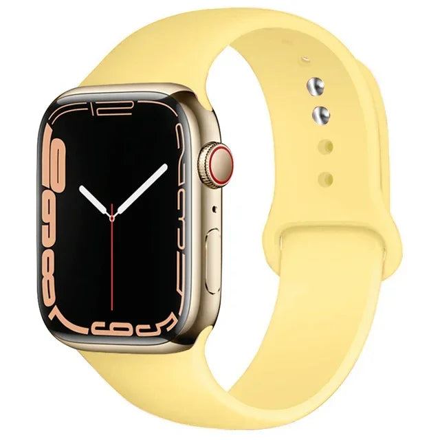 Silicone Band For Apple Watch strap 46mm 44mm 45mm 40mm 41mm 42-38mm 49mm sport bracelet iwatch series 11 10 9 8 7 6 5 SE Ultra3
